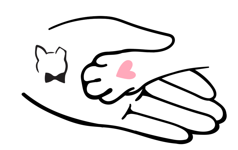 handshaking a paw