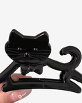 Black Cat Hair Clip