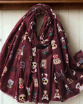 Maroon Luxe Canine Scarf
