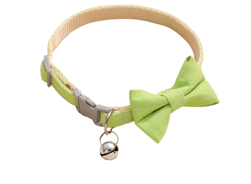 Key Lime Bow Tie & Collar Set